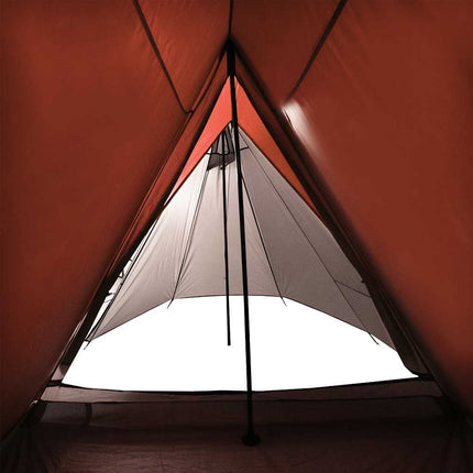 Tent 3-Persoons Waterdicht Grijs En Oranje