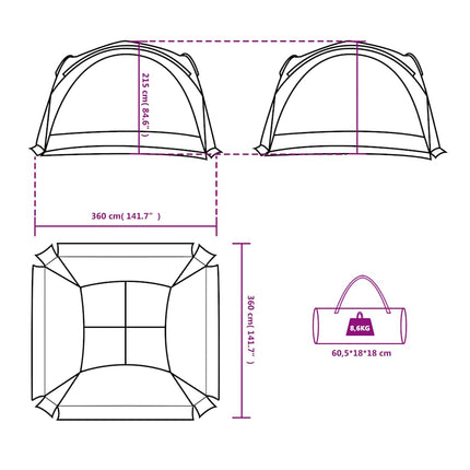 Partytent Waterdicht Wit