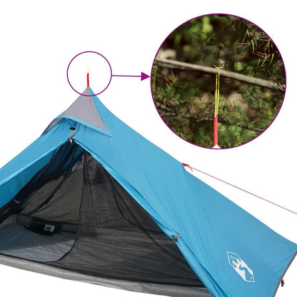 Hangende tipi tent 1-persoons waterdicht blauw