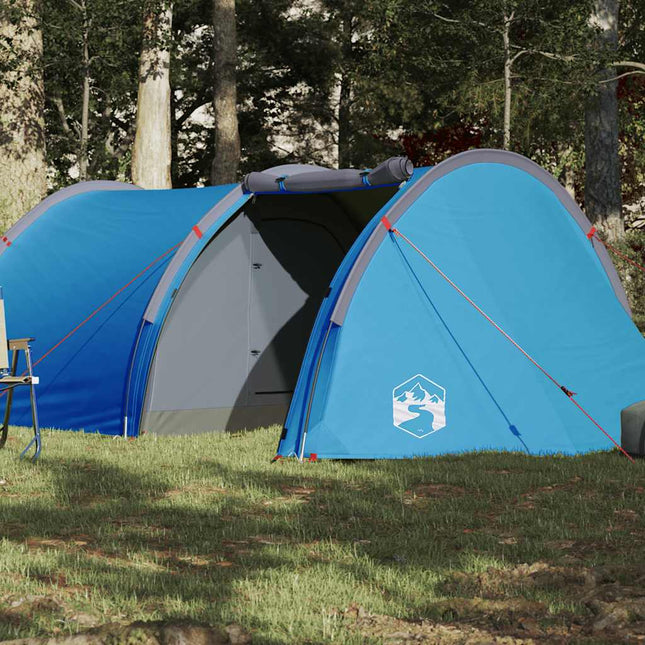 Tunneltent 4-Persoons Waterdicht Blauw