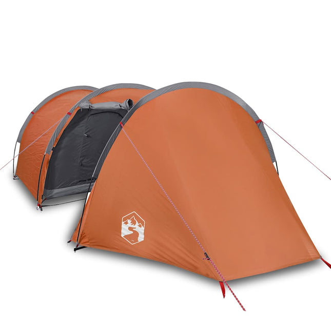Tunneltent 4-Persoons Waterdicht Oranje Grijs