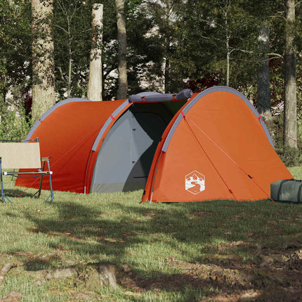 Tunneltent 4-Persoons Waterdicht Oranje Grijs