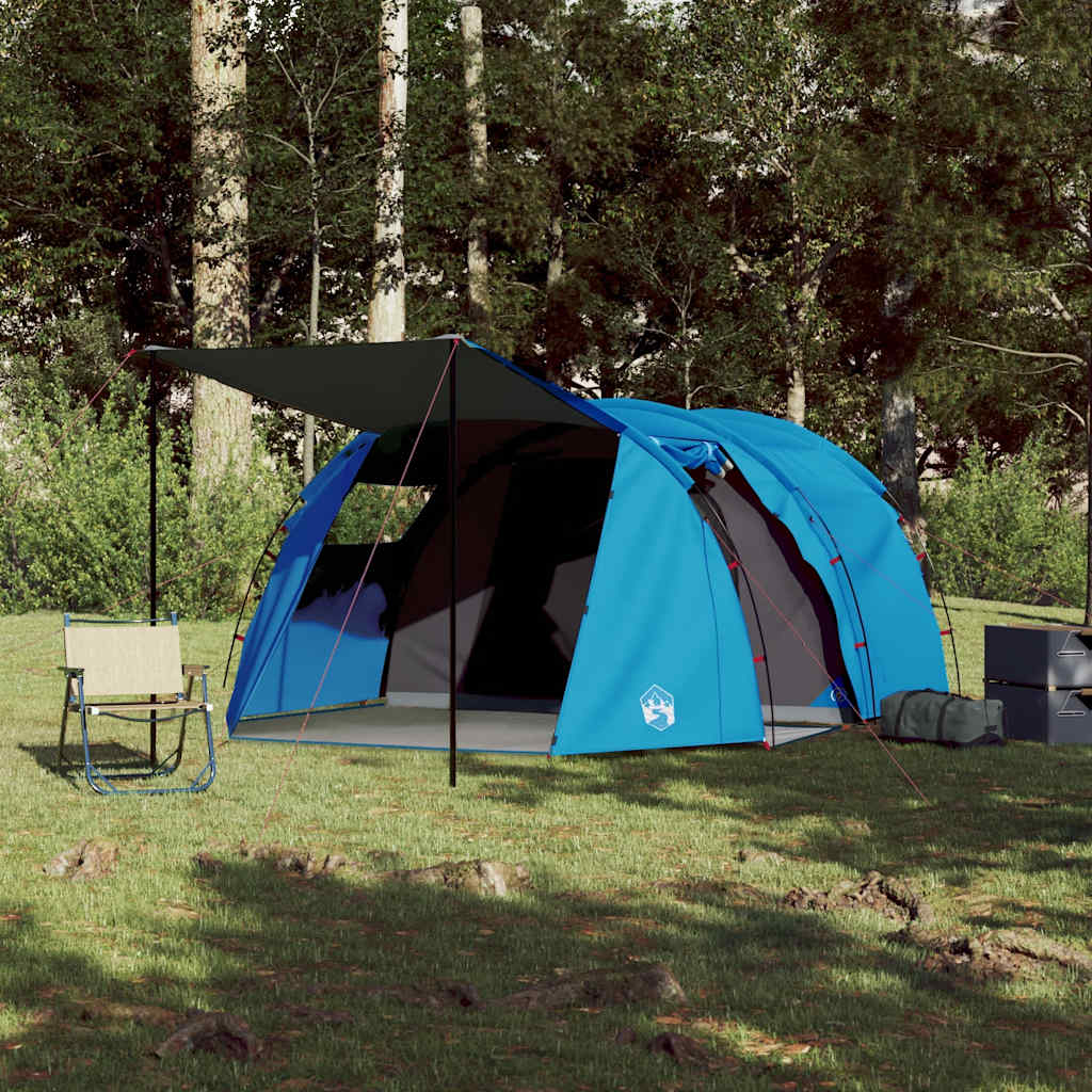Tunneltent 4-Persoons Waterdicht Blauw