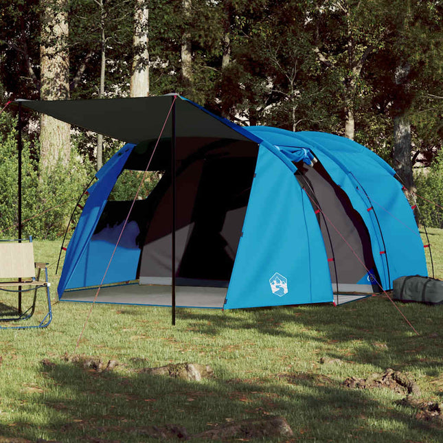 Tunneltent 4-Persoons Waterdicht Blauw