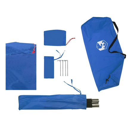 Strandtent 274X178X170/148 Cm 185T Polyester Azuur Blauw