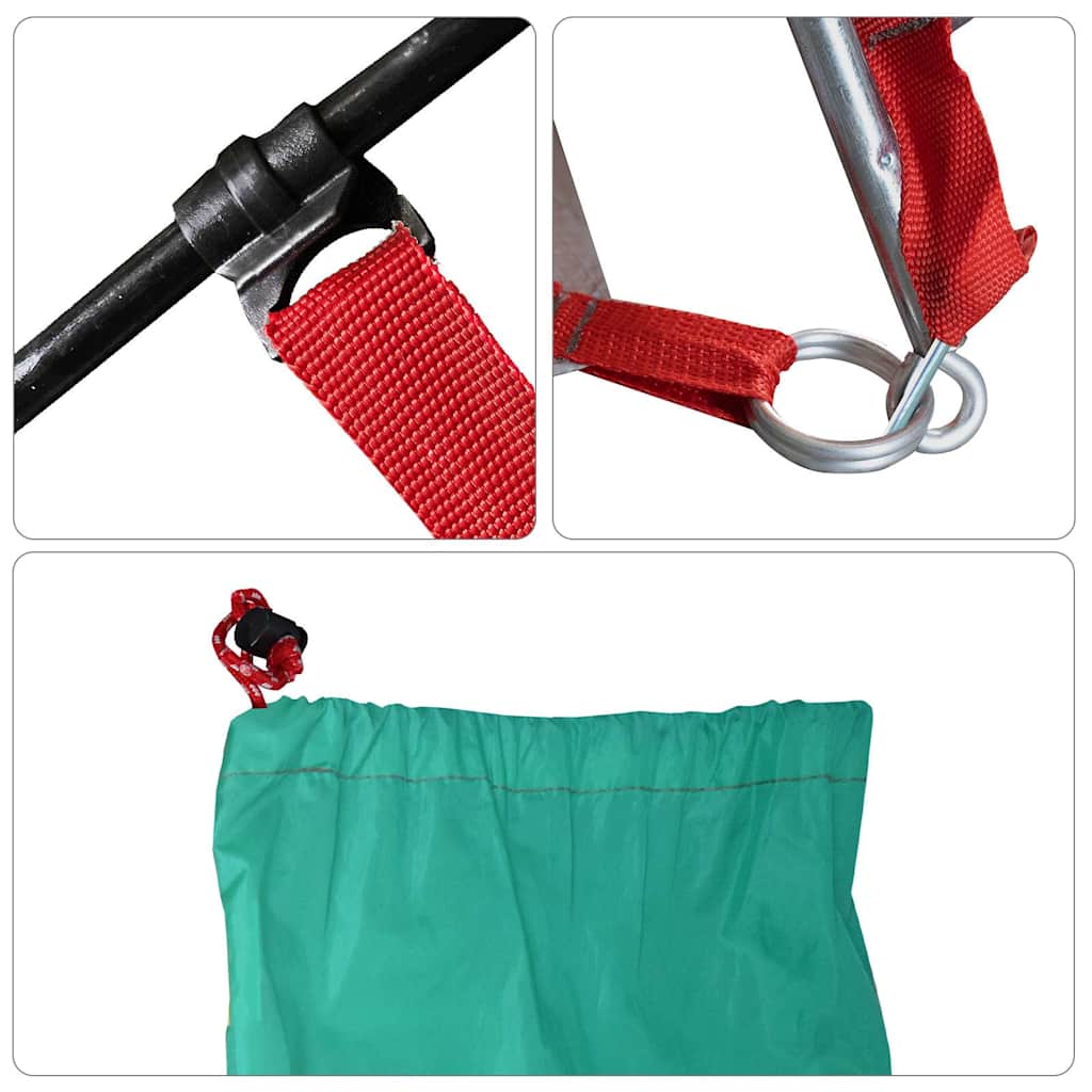 Strandtent 274x178x170/148 cm 185T polyester zeegroen