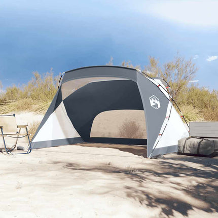 Strandtent 274X178X170/148 Cm 185T Polyester Grijs