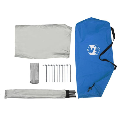 Strandtent 268X223X125 Cm 185T Polyester Azuur Blauw