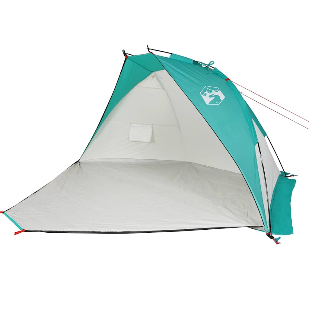 Strandtent 268x223x125 cm 185T polyester zeegroen