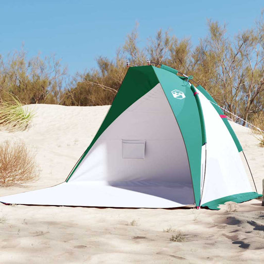 Strandtent 268x223x125 cm 185T polyester zeegroen