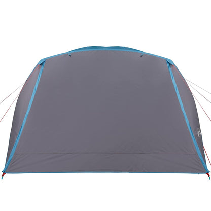 Tent met luifel 4-persoons waterdicht blauw