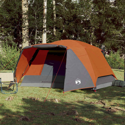 Tent Met Luifel Waterdicht Grijs En Oranje