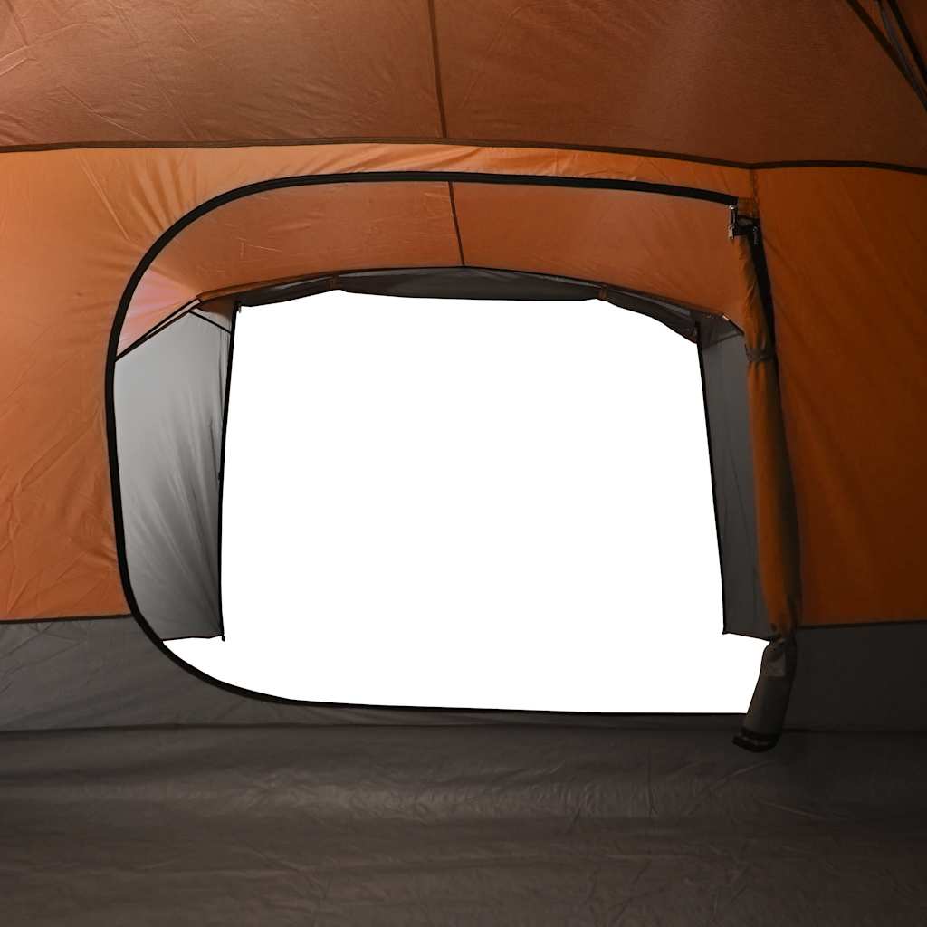 Tent Met Luifel Waterdicht Grijs En Oranje