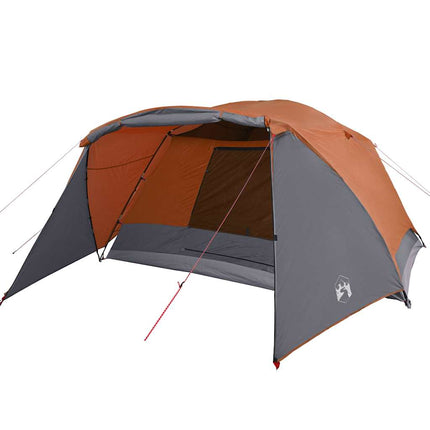 Tent Met Luifel Waterdicht Grijs En Oranje