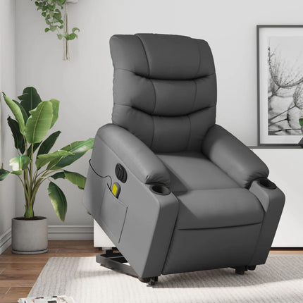 Sta-Op-Massagestoel Elektrisch Kunstleer