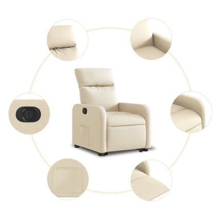 Sta-Op-Stoel Elektrisch Verstelbaar Stof Kleurig