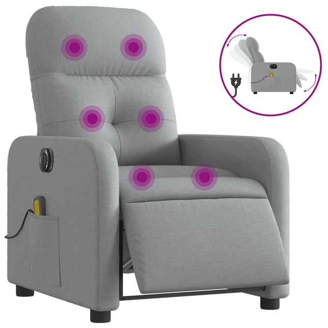 Massagestoel Elektrisch Verstelbaar Stof