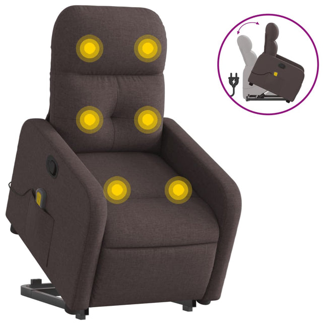 Sta-Op-Massagestoel Verstelbaar Stof