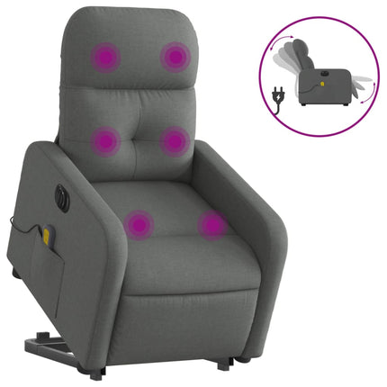 Sta-Op-Massagestoel Elektrisch Verstelbaar Stof