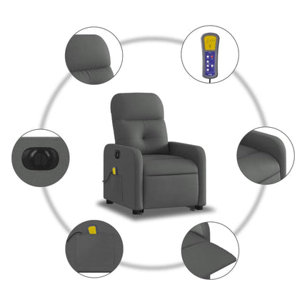 Sta-Op-Massagestoel Elektrisch Verstelbaar Stof
