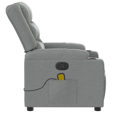 Massagestoel Lichtgrijze Stof