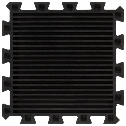 Rubbertegels 9 St 16 Mm 30X30 Cm Zwart