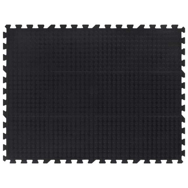 Rubbertegel 12 Mm 90X120 Cm Zwart