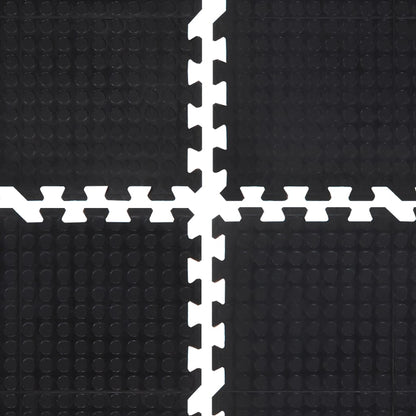 Rubbertegel 12 mm 90x120 cm, zwart