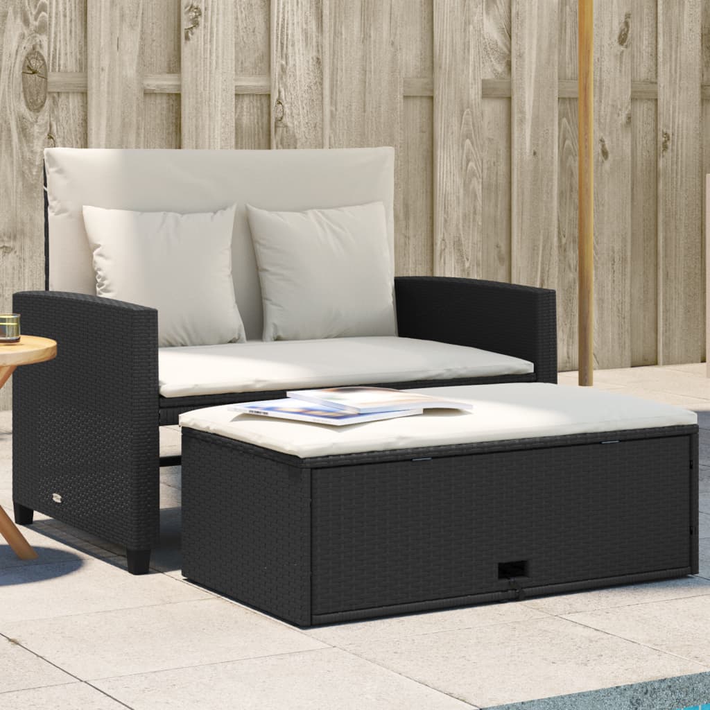 Tuinbank 2-Zits Met Kussens Poly