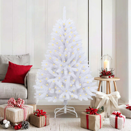 Kunstkerstboom 120 Cm 150 Led's Warmwit Pvc En Staal