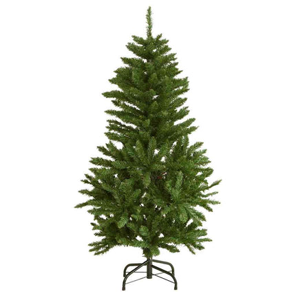 Kunstkerstboom Met Scharnieren 150 Led En Kerstballen 120 Cm