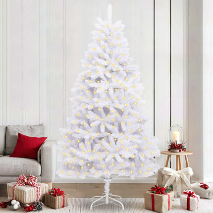 Kunstkerstboom 120 Cm 150 Led's Warmwit Pvc En Staal