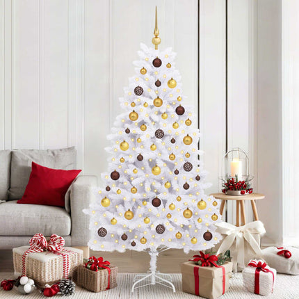 Kunstkerstboom 120 Cm 150 Led's Warmwit Pvc En Staal