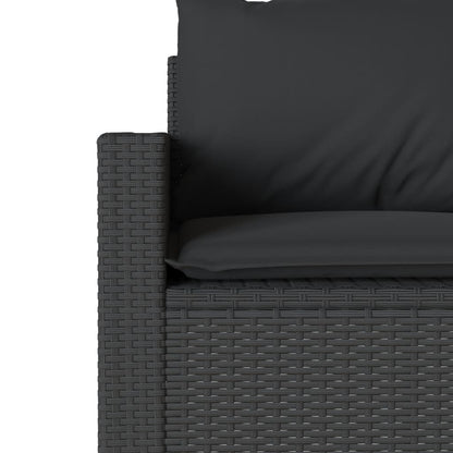 Tuinbank 3-Zits Met Kussens Poly Rattan