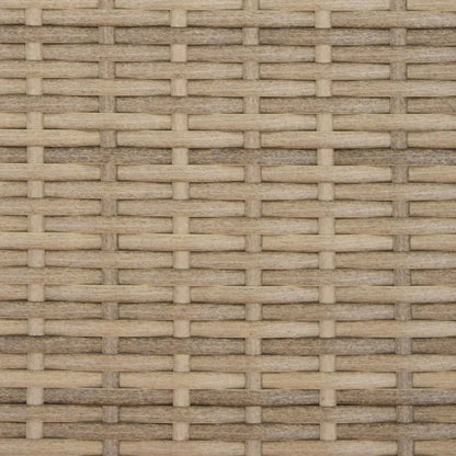Tuinbank 2-Zits Met Voetenbanken Poly Rattan
