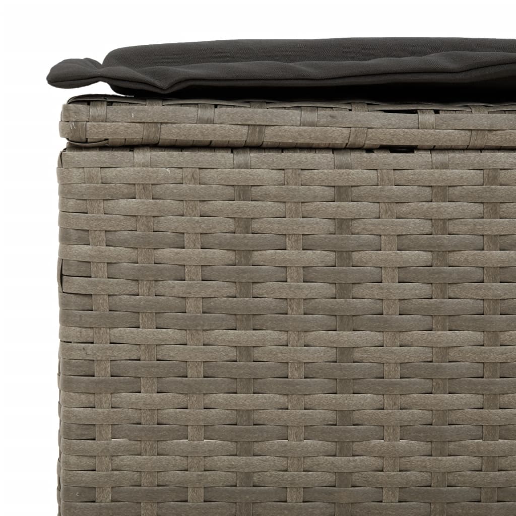 Tuinbank 3-Zits Met Kussens Poly Rattan
