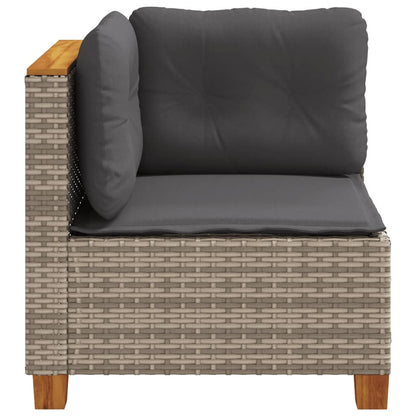 Tuinhoekbank Met Kussens Poly Rattan