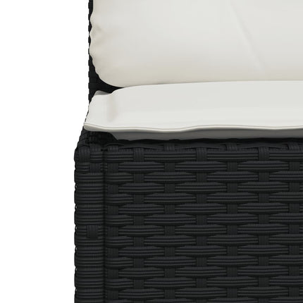 Tuinbank Zonder Armleuning Met Kussens Poly Rattan