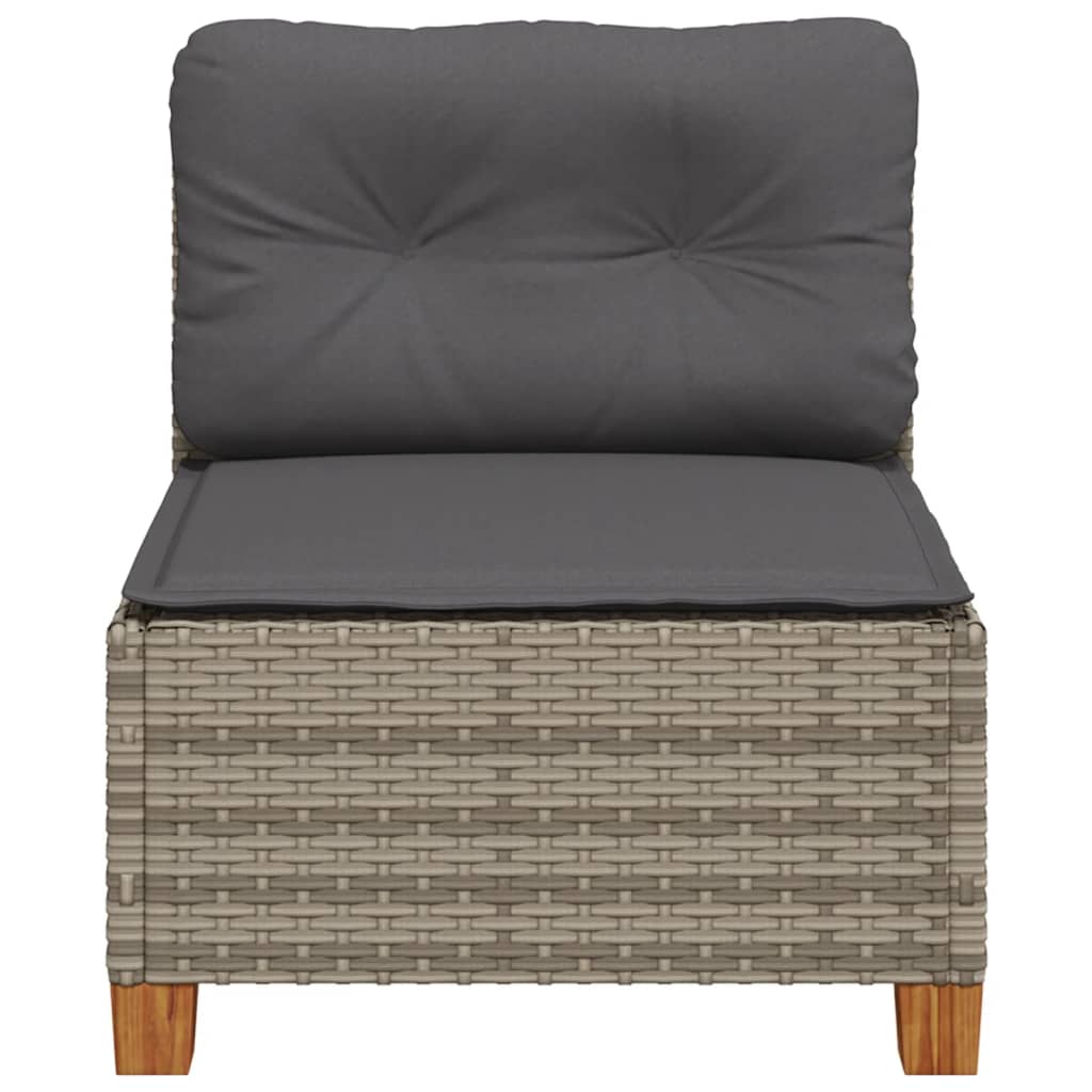 Tuinbank Zonder Armleuning Met Kussens Poly Rattan