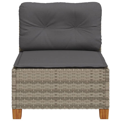 Tuinbank Zonder Armleuning Met Kussens Poly Rattan