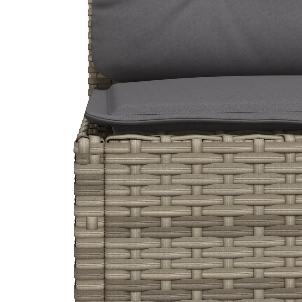 Tuinbank Zonder Armleuning Met Kussens Poly Rattan