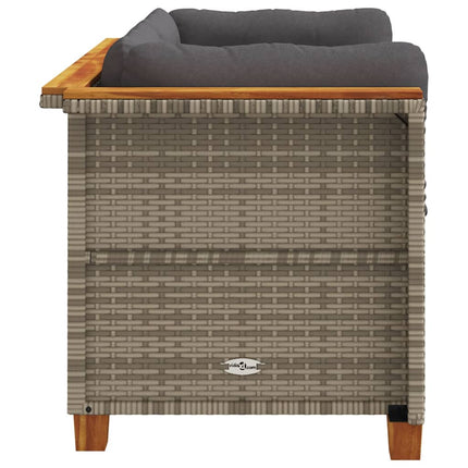 Tuinhoekbanken 2 St Met Kussens Poly Rattan