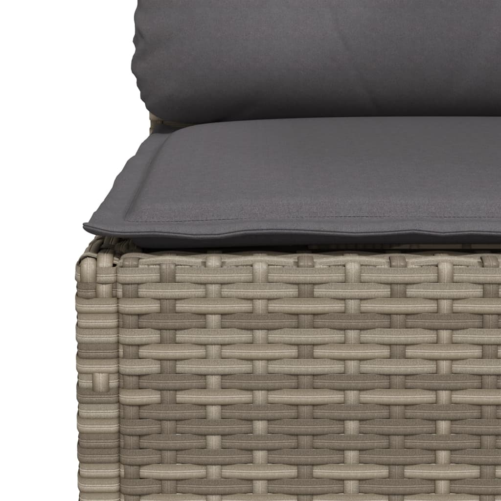 Tuinbank 3-Zits Met Kussens Poly Rattan