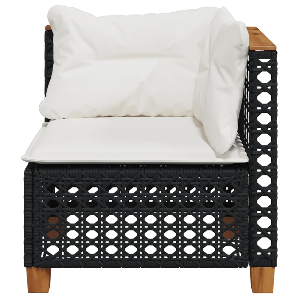 Tuinhoekbank Met Kussens Poly Rattan