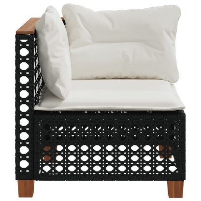 Tuinhoekbank Met Kussens Poly Rattan