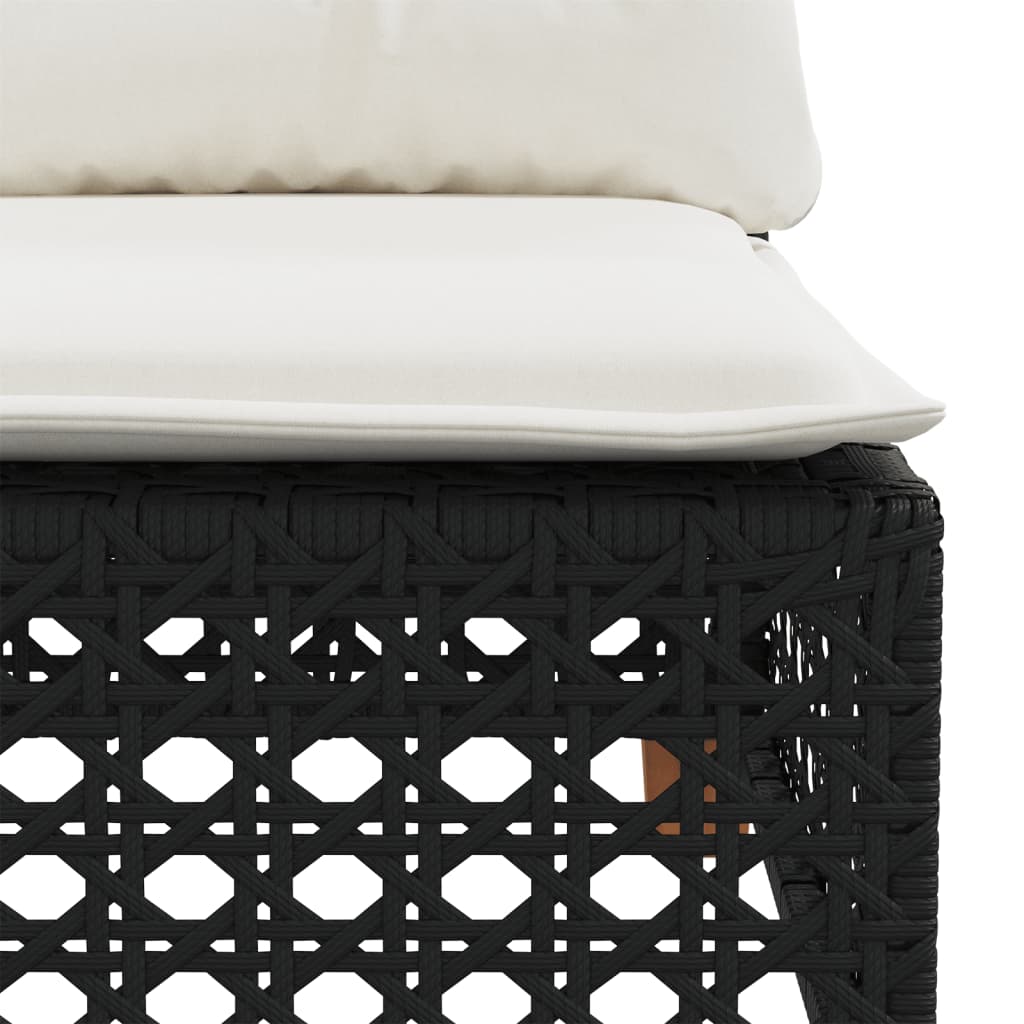 Tuinhoekbank Met Kussens Poly Rattan