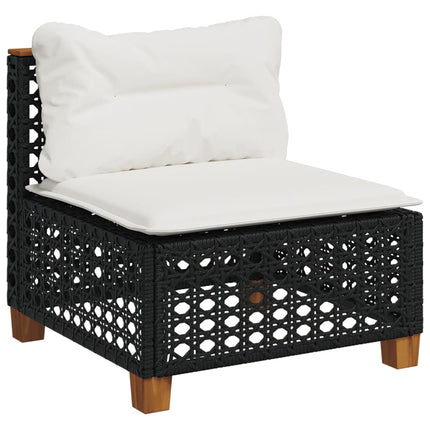 Tuinbank Zonder Armleuning Met Kussens Poly Rattan