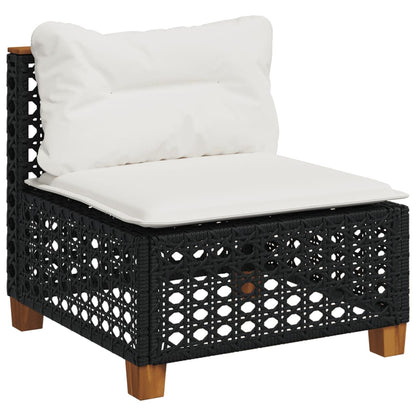 Tuinbank Zonder Armleuning Met Kussens Poly Rattan