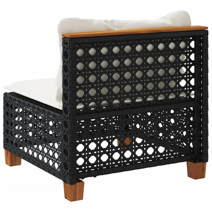 Tuinbank Zonder Armleuning Met Kussens Poly Rattan