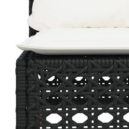 Tuinbank Zonder Armleuning Met Kussens Poly Rattan